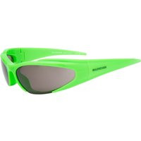 Balenciaga Eyewear BB0253S Sunglasses in Green/Grey | END. Clothing | End Clothing (US & RoW)