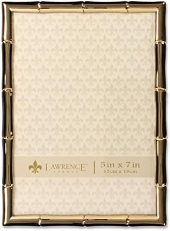 Amazon.com: Lawrence Frames Bamboo Design Metal Frame, 5x7, Gold | Amazon (US)