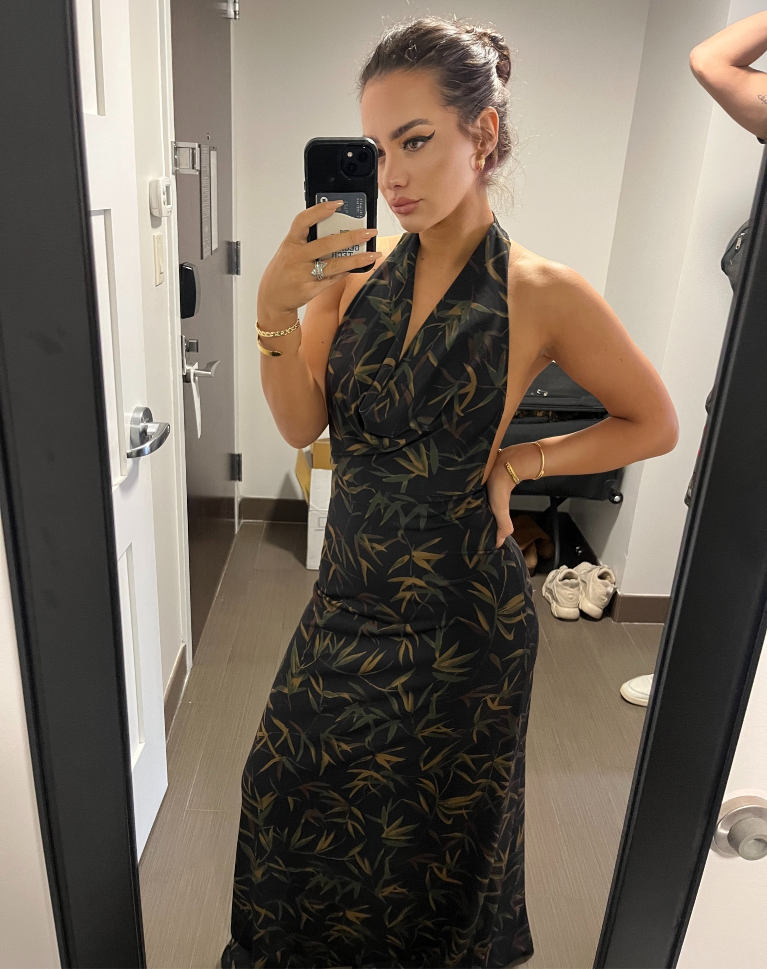 WEWOREWHAT
Cowl Neck Halter Dress