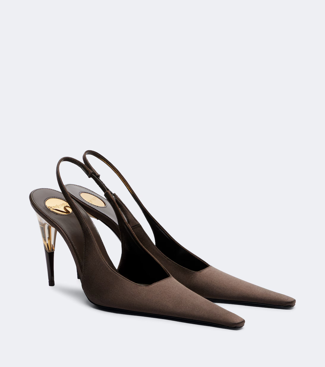 Goya crêpe satin slingback pumps | Mytheresa (US/CA)
