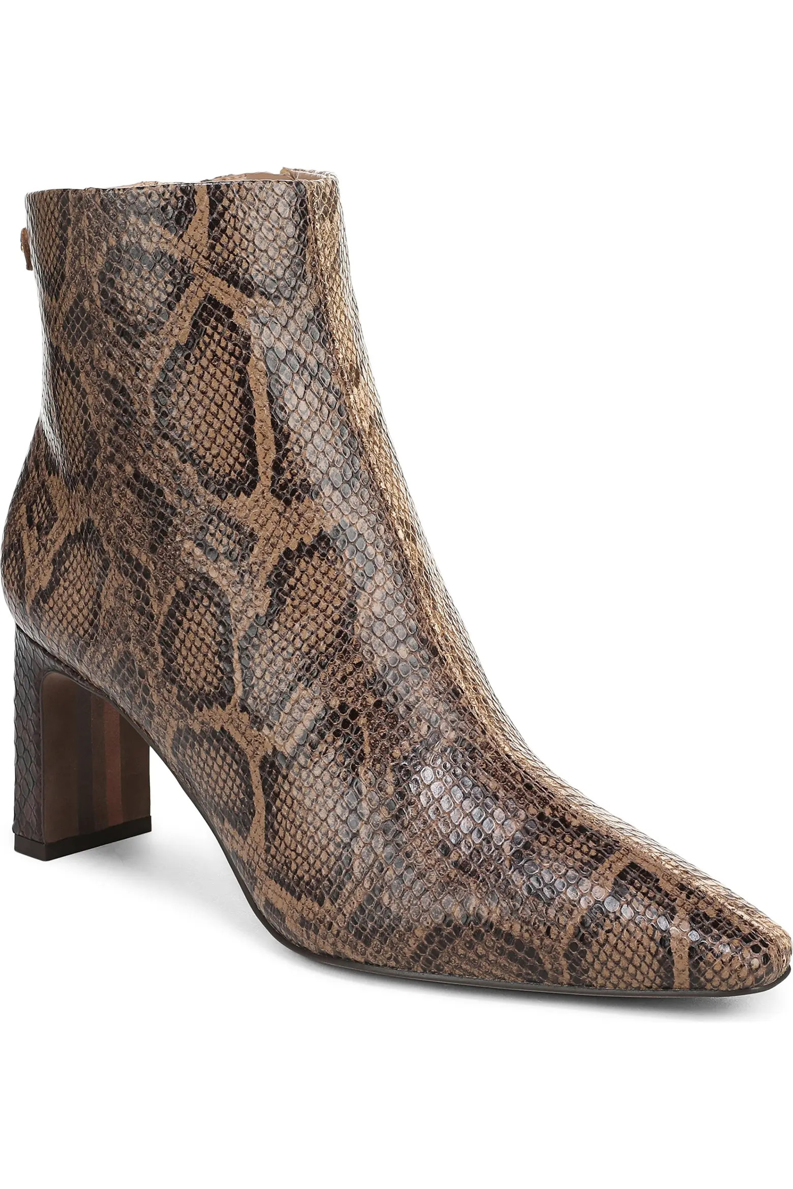 Sam Edelman Saige 4 Croc Embossed Leather Bootie (Women) | Nordstrom | Nordstrom