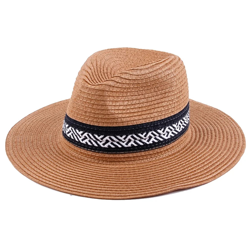 Classic Adult Women's Long Brim Straw Fedora Hat | Walmart (US)