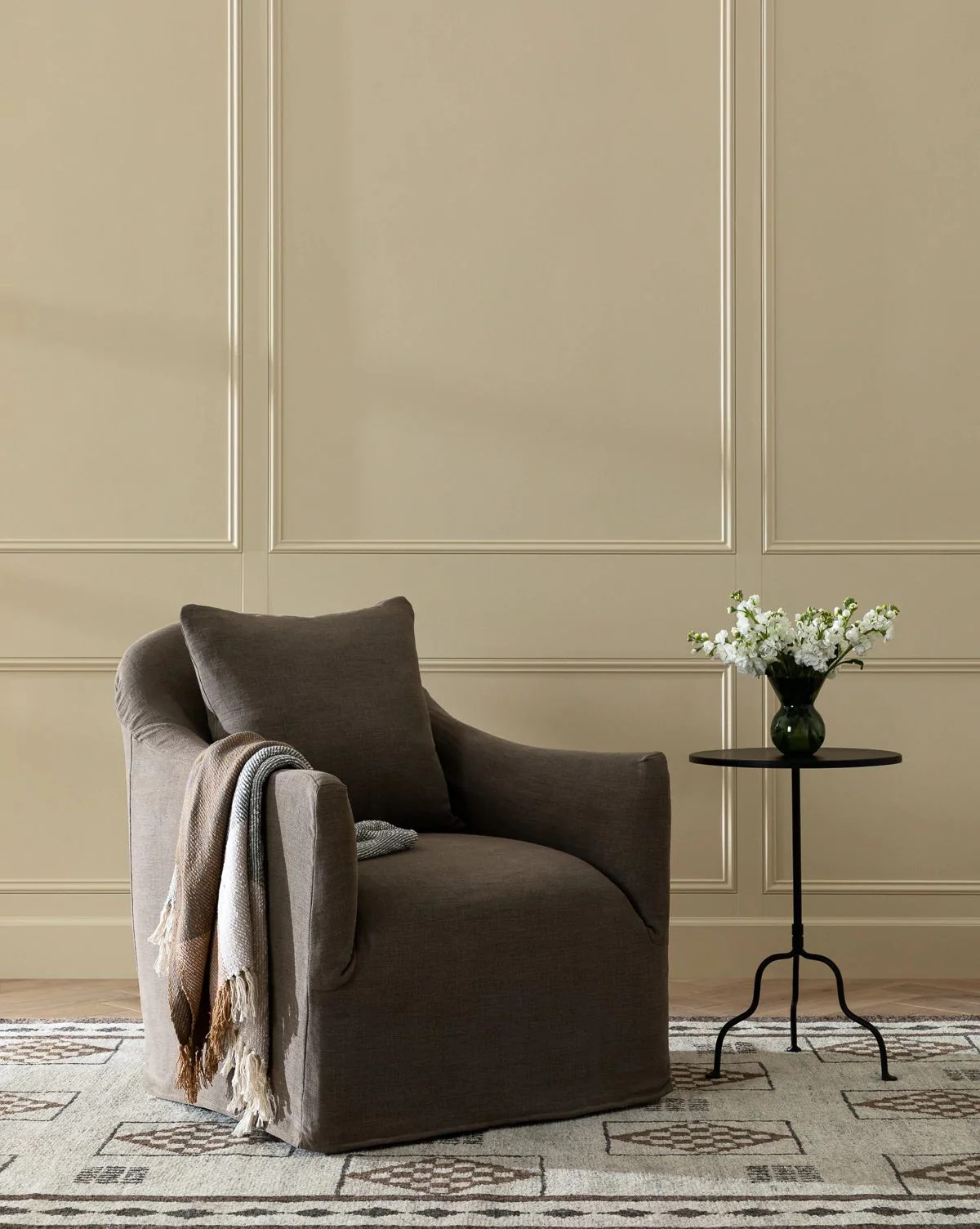 Trudeaux Slipcover Swivel Chair | McGee & Co. (US)