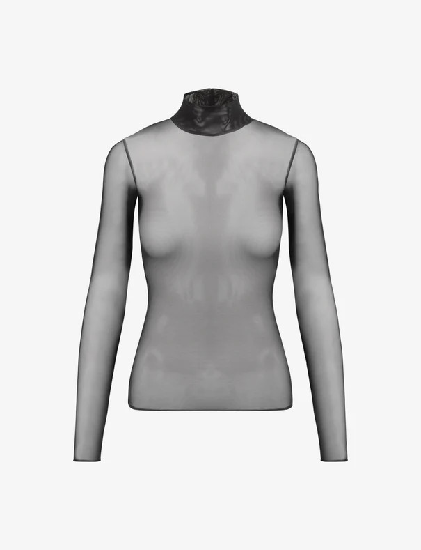 Chic Mesh Long Sleeve Turtleneck | Commando®