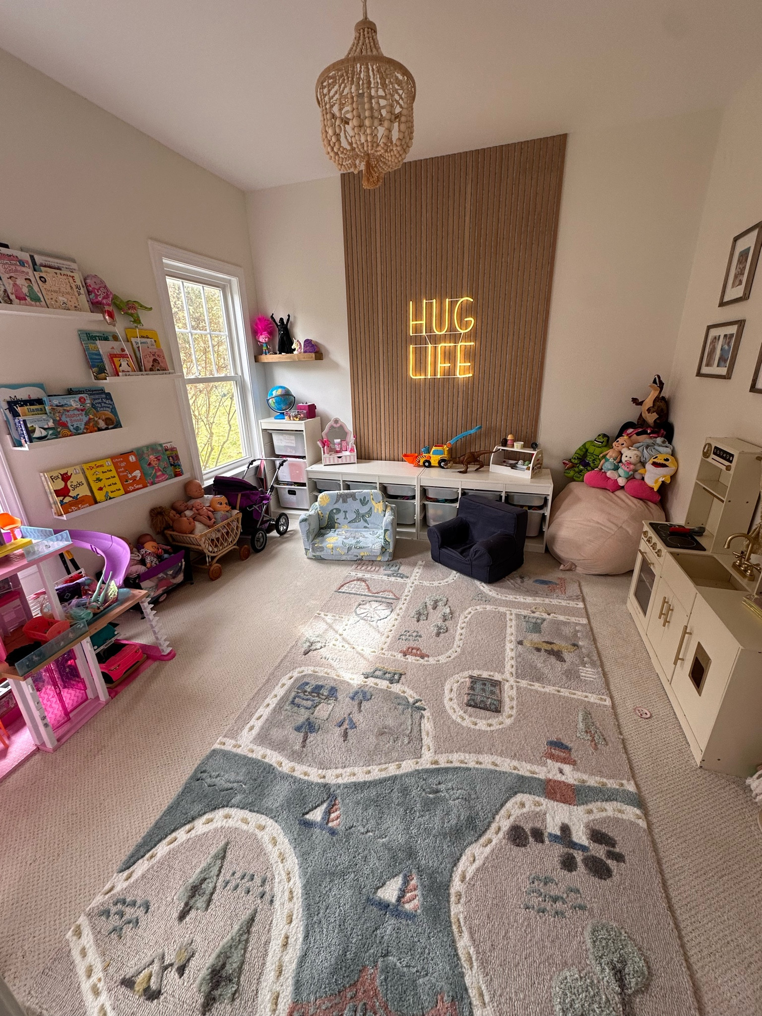 Realistic playroom view