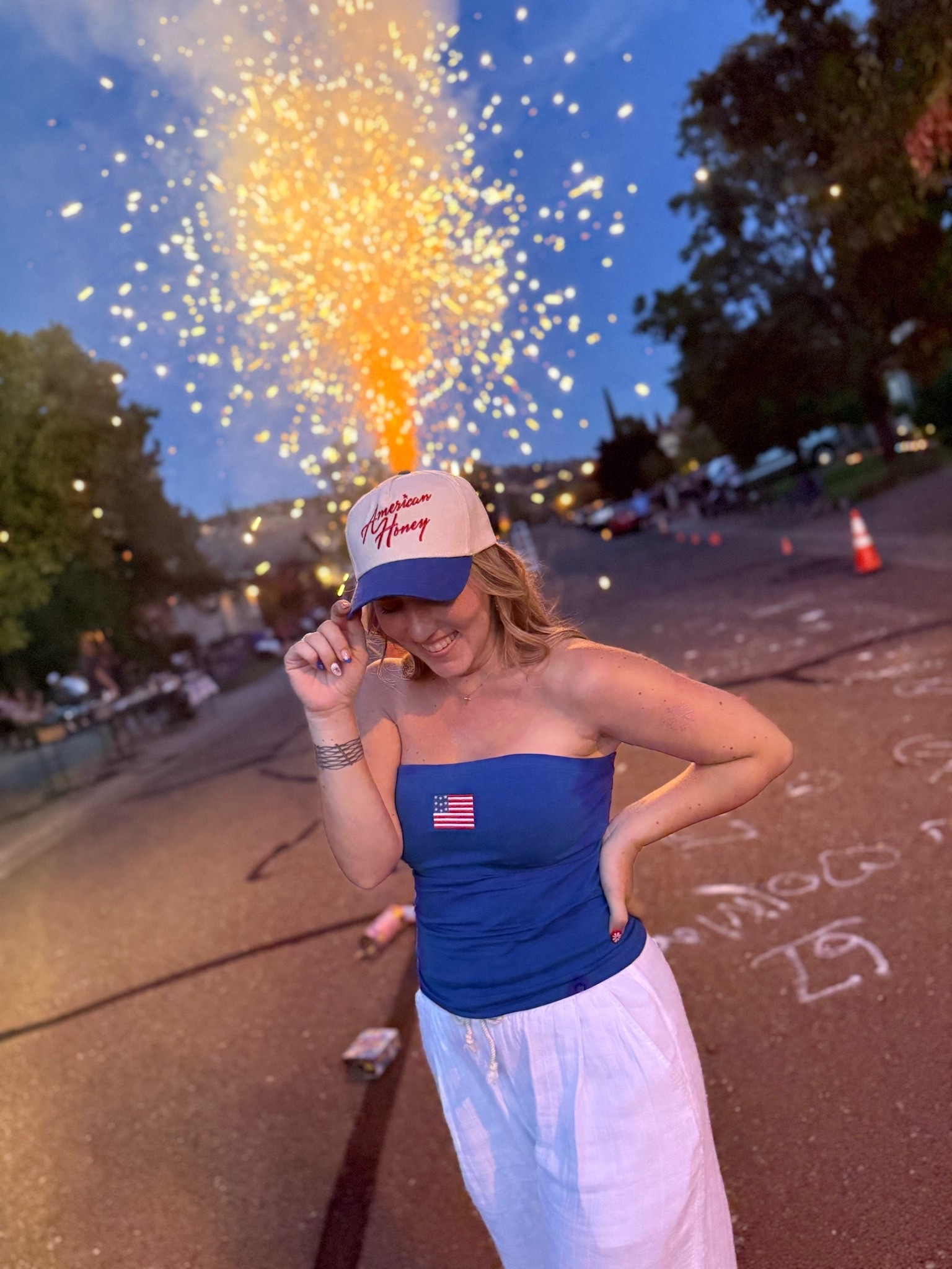 American honey ❤️🤍💙
.. obsessed with my fourth outfit this year! I found the tube top from #ross believe it or not but I’ve tagged some similar ones from other sites. Also, the linen pants from #oldnavy are to die for! So lightweight and comfy 🙌🏻 

#patriotic #ltksummer #oldnavyfinds #realmomlooks #fourthofjuly

#LTKootd #LTKSeasonal