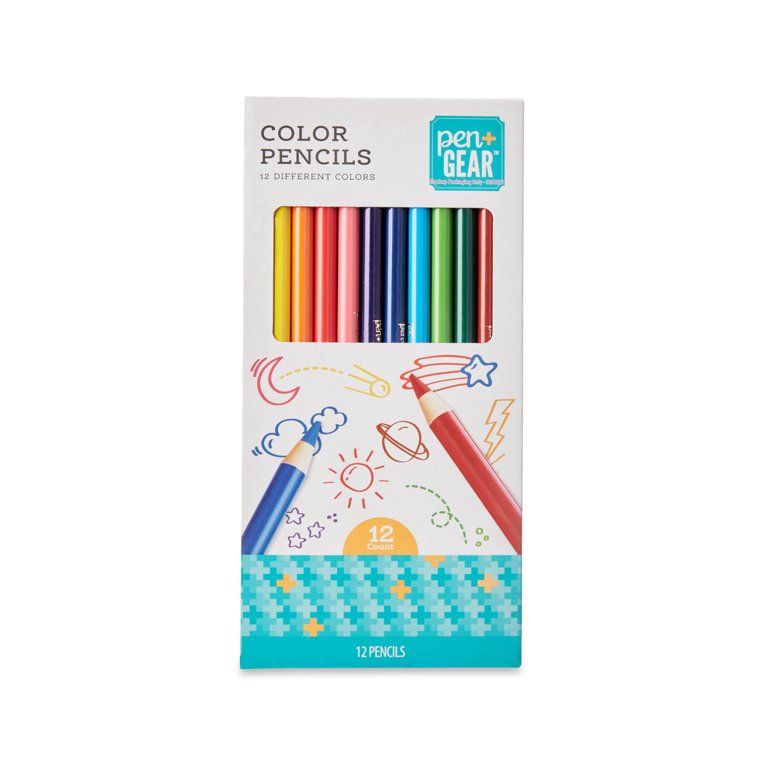Pen + Gear Classic Colored Pencils, 12 Count, Assorted Colors - Walmart.com | Walmart (US)