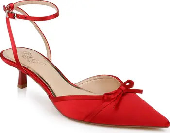 Talasia Ankle Strap Pointed Toe Kitten Heel Pump (Women) | Nordstrom