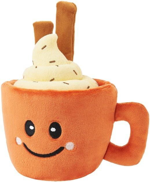 FRISCO Fall Pumpkin Pie Latte Plush Squeaky Dog Toy - Chewy.com | Chewy.com