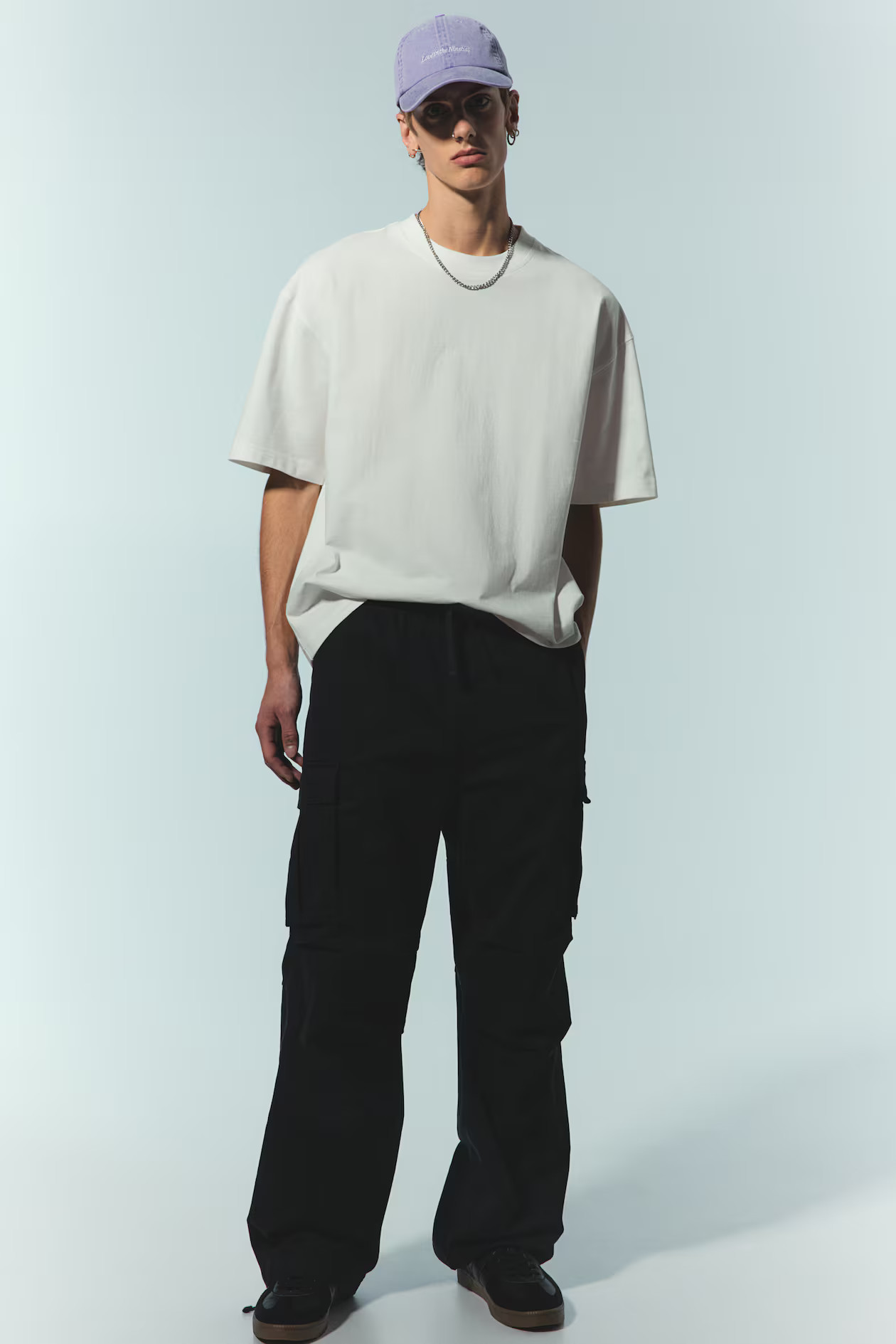Oversized Fit Cotton T-shirt - White - Men | H&M US | H&M (US + CA)