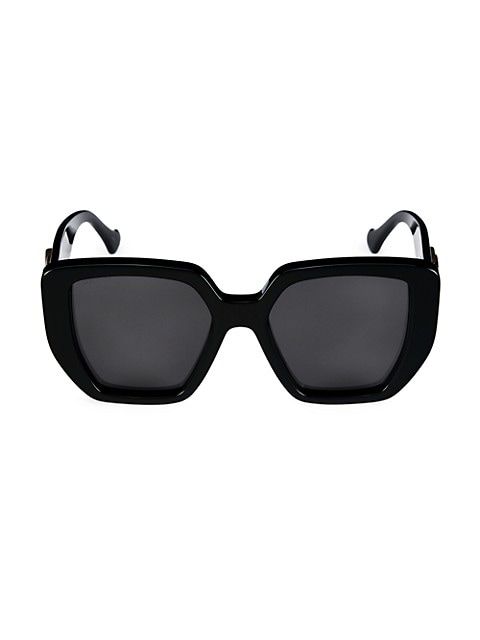Gucci Generation 54MM Oversized Rectangular Sunglasses | Saks Fifth Avenue