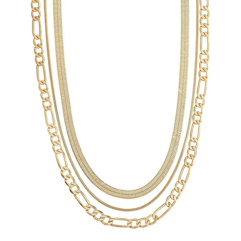 14Kt Triple Necklace Set | Walmart (US)