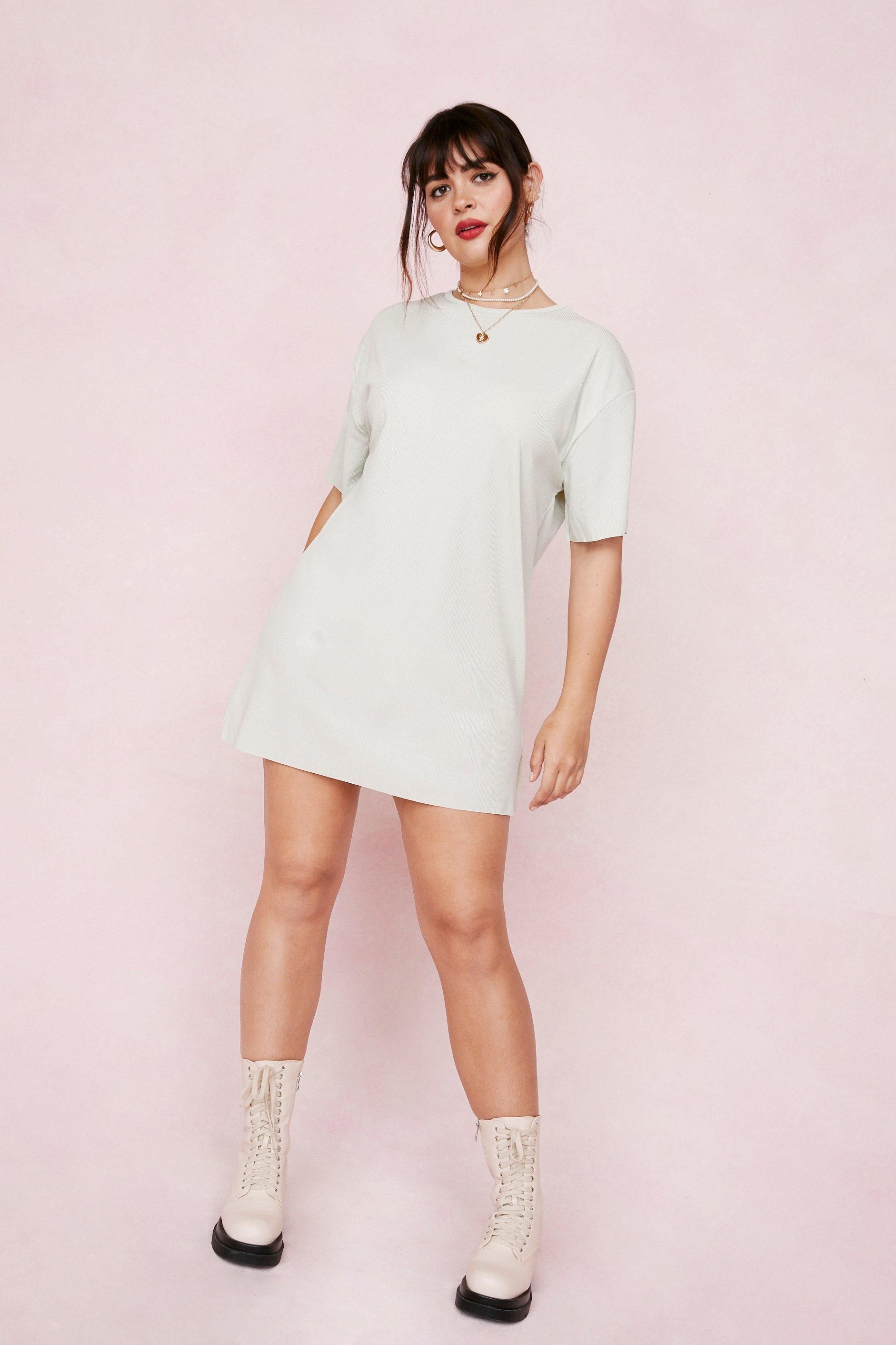It's All About Tee Plus Ribbed Dress | NastyGal (US & CA)
