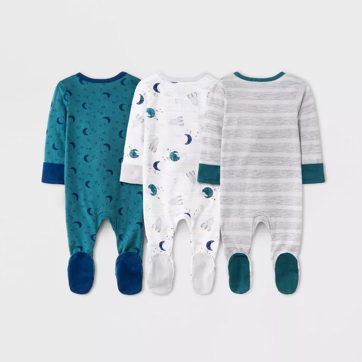 Baby Boys' 3pk 'Under the Stars' Sleep N' Play - Cloud Island™ Navy Blue | Target