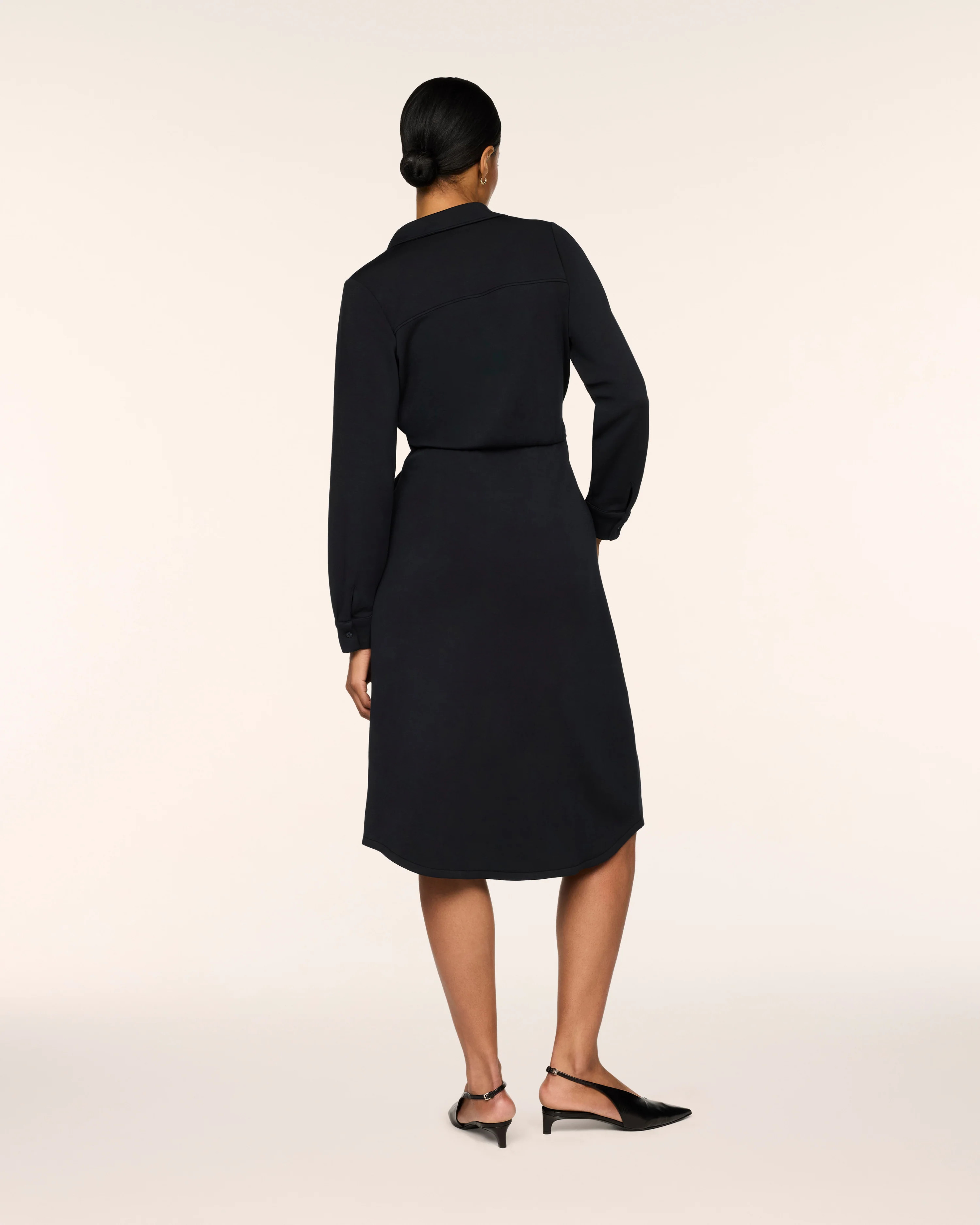 Tie-Waist Midi Shirt Dress | Spanx