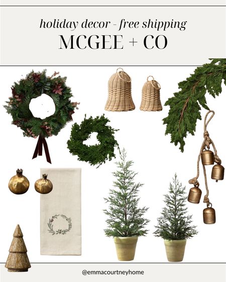 McGee and co holiday new arrivals! I love the little wicker bells! So cute and unique. Plus they have free shipping right now 

#LTKsalealert #LTKhome #LTKSeasonal