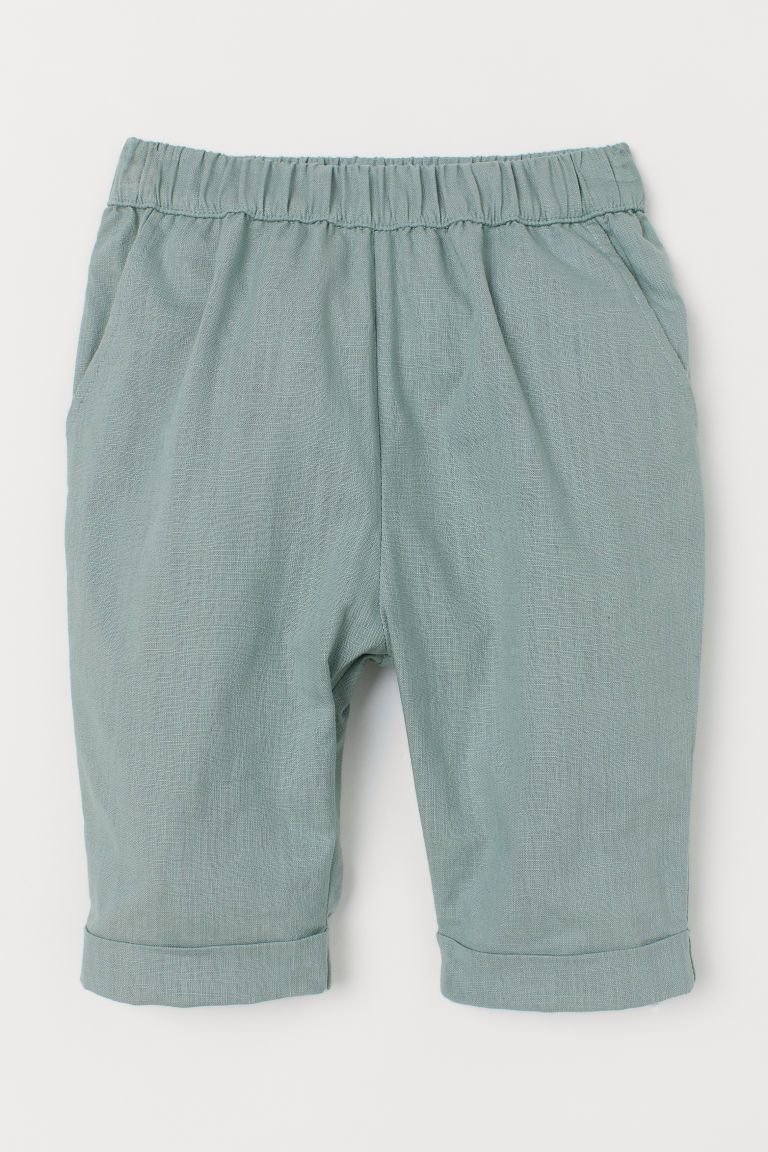 H & M - Cotton Pants - Green | H&M (US + CA)