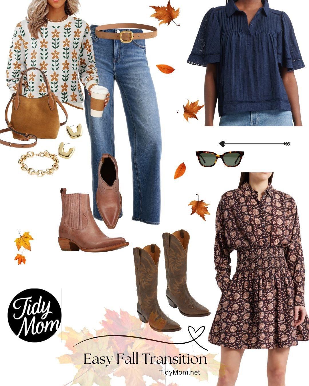 Fall outfits you’ll actually want to wear 🍂 Boots are having a moment this year, and I’m here for it!  I have an ivory pair is on my wish list! The floral sweater is perfect with jeans or leggings, and the smocked dress makes getting dressed effortless. Add the purse, belt, sunnies + earrings—and you’re set. Bonus: a bunch of these finds are on sale this holiday weekend!  

#LTKxMadewell #LTKSeasonal #LTKStyleTip