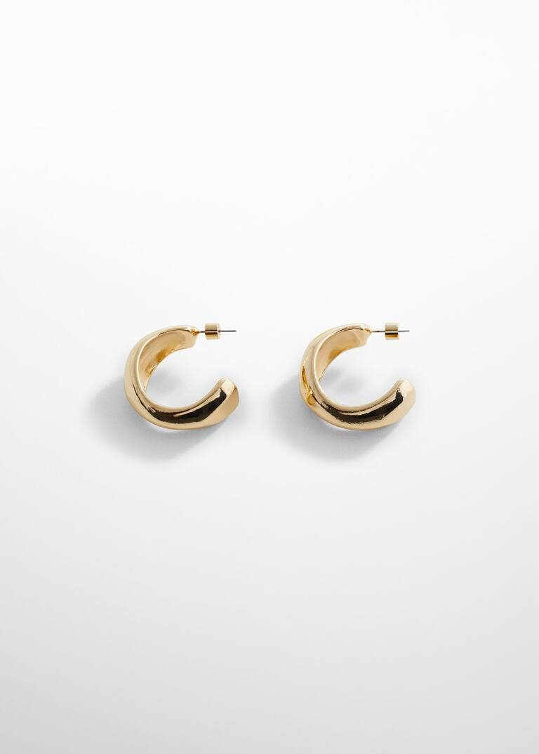 Twisted hoop earrings -  Women | Mango United Kingdom | MANGO (UK)