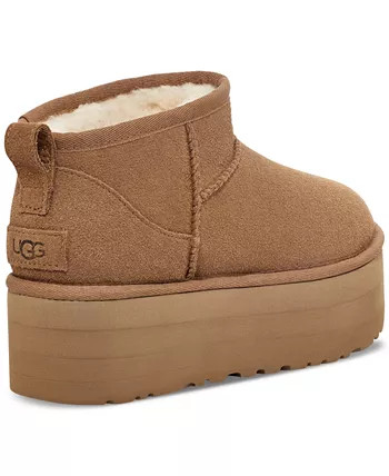 UGG® Women's Classic Ultra Mini Platform Booties - Macy's | Macys (US)