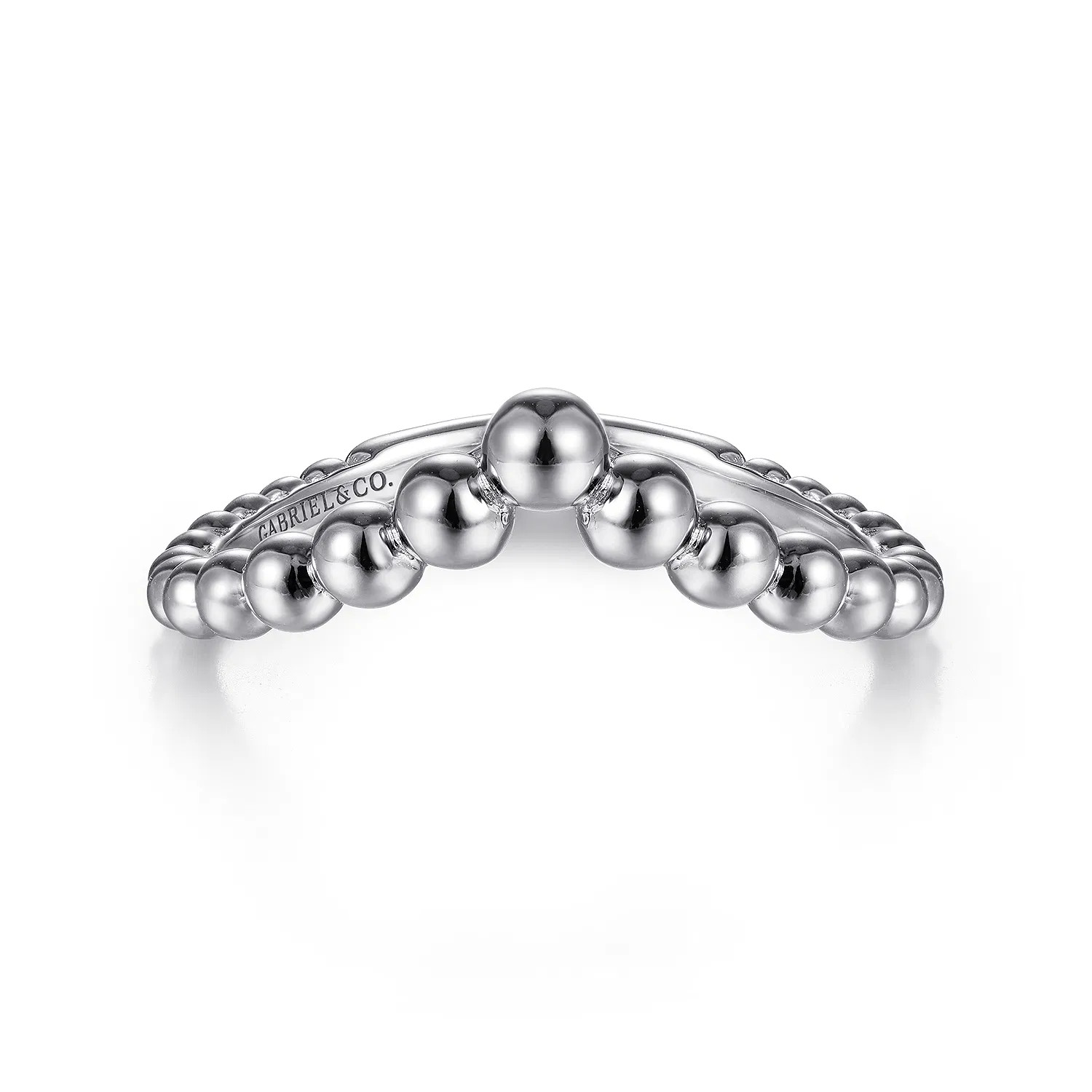 Sterling Silver Bujukan Chevron Ring | Gabriel & Co. Fine Jewelry And Bridal