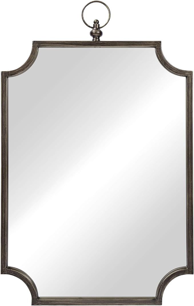 OKQ Rectangle Wall Mirror- Scalloped Four Corners Antique Squared Wall Mounted Mirror(20x32 Inch,... | Amazon (US)