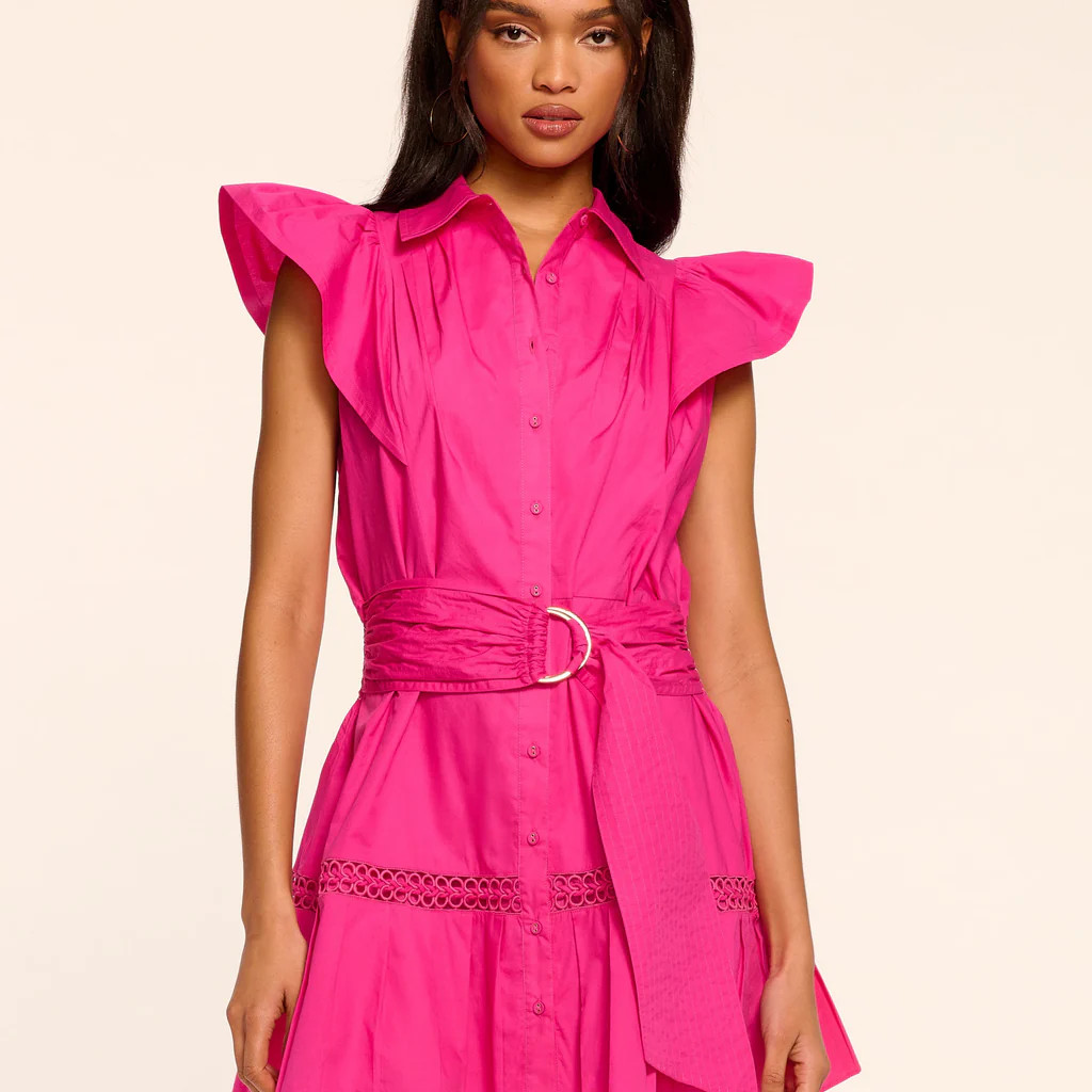 Embroidered Marceline Cotton Poplin Mini Dress | Ramy Brook