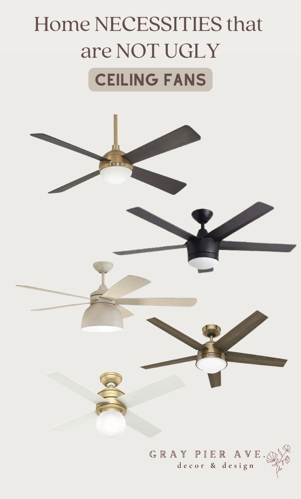 Home necessities that are NOT UGLY 😂 #homefinds #ceilingfans 

#LTKhome #LTKFind