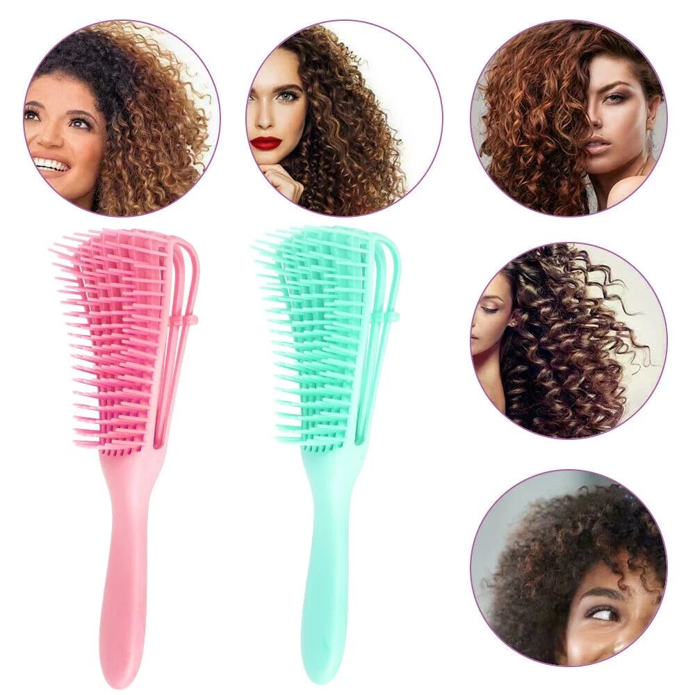 Detangling Brush for African America 3a to 4c Long Thick Curly Fine Hair Curly Hair Detangler Bru... | Walmart (US)