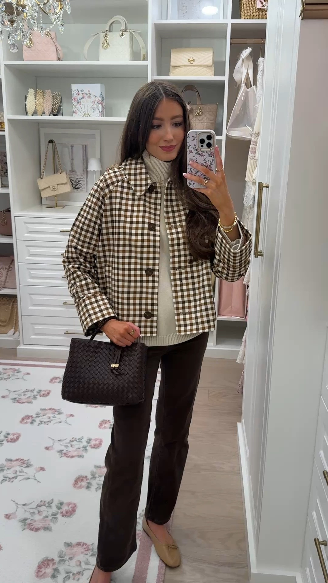Gingham fall jacket - fits true to size-  styled with @Quince jeans!

#LTKSaleAlert #LTKSeasonal #LTKootd