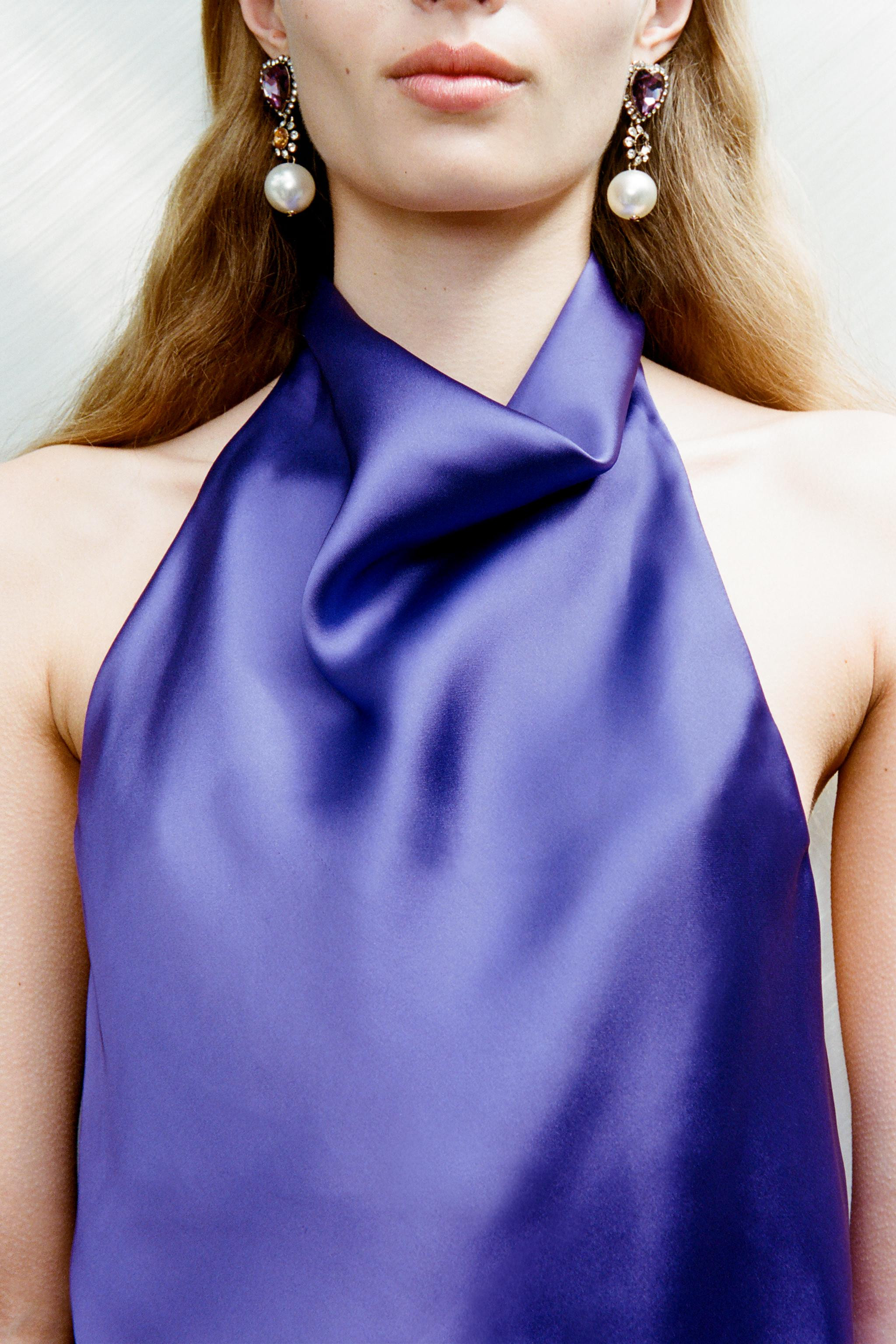 SATIN HALTER TOP | Zara UK