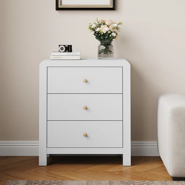 17.7"2-Drawers Modern Nightstand With 20-Color RGB Lighting and Motion Sensor | Wayfair North America