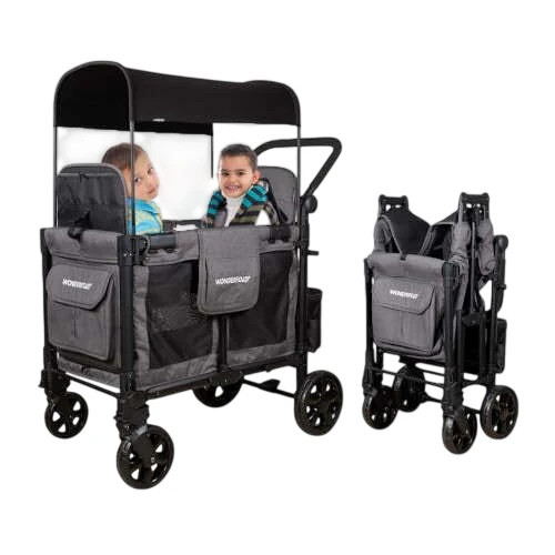Wonderfold W2 Elite Pro Stroller Wagon, 2024, Charcoal Gray | GoodBuy Gear