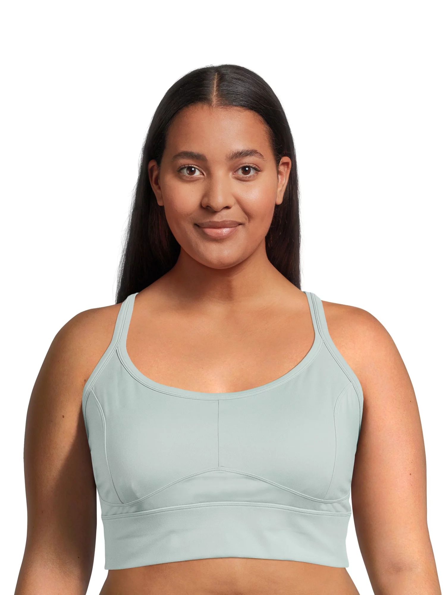 Avia Women's Plus Size Low Impact Corset Seamed Sports Bra - Walmart.com | Walmart (US)