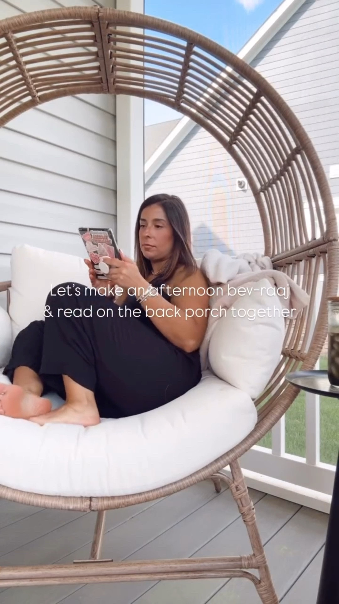 Let’s make an afternoon bev-raaj 
& read on the back porch together