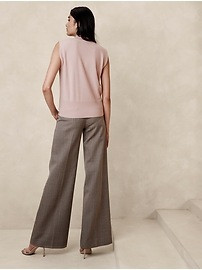 Franca Cashmere Padded-Shoulder Top | Banana Republic (US)