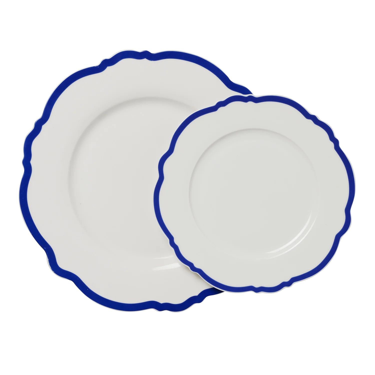 Navy Wave Dinner Plate - Set of 4 | In the Roundhouse