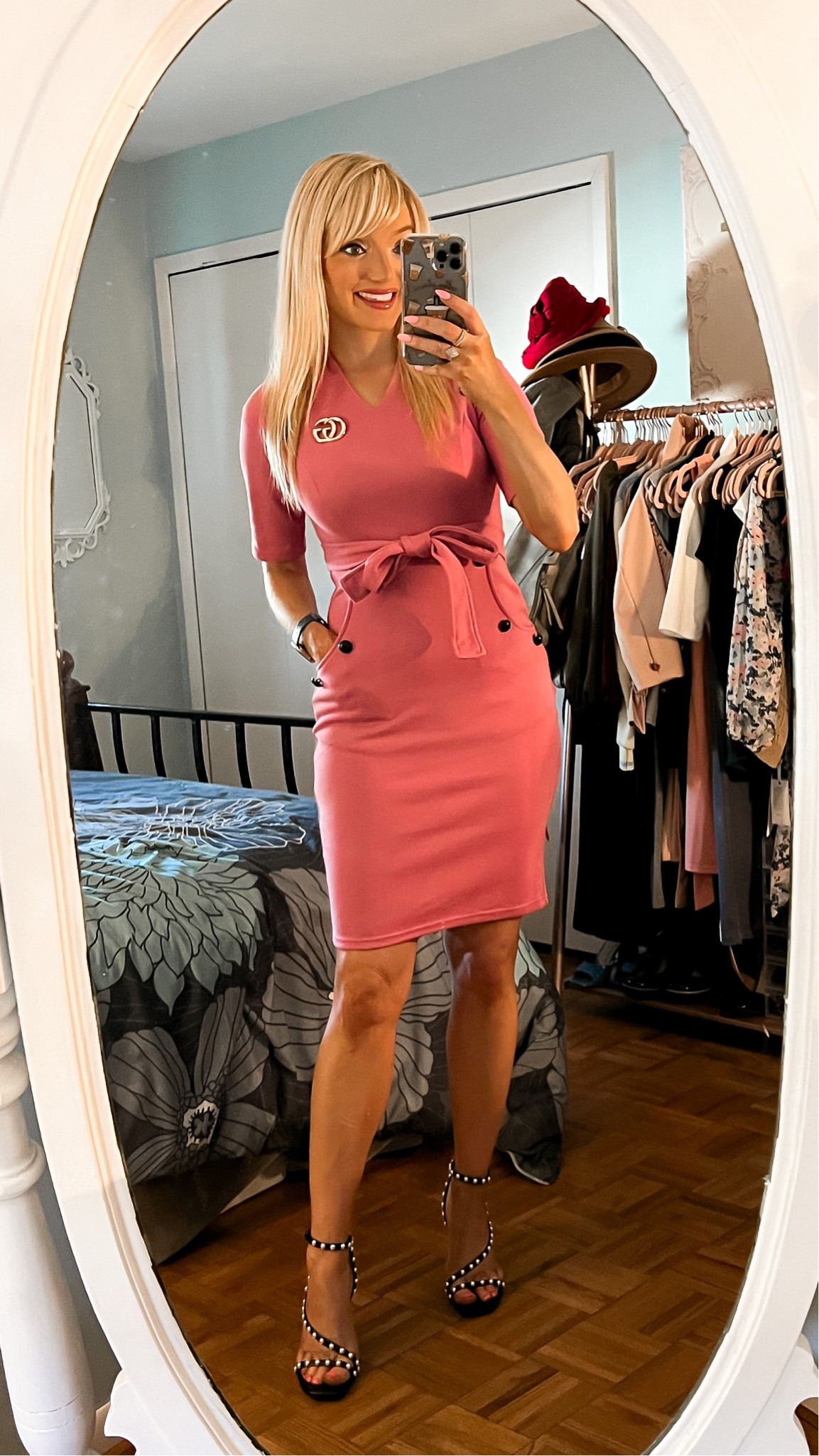 Pink office sheath dress only $42.99 - vintage dress - work dress - professional - wear to work - Pearl detail stilettos only $19.99 (50% off) - office style - work outfit - Amazon Fashion - Amazon finds 

#LTKSeasonal #LTKunder50 #LTKworkwear