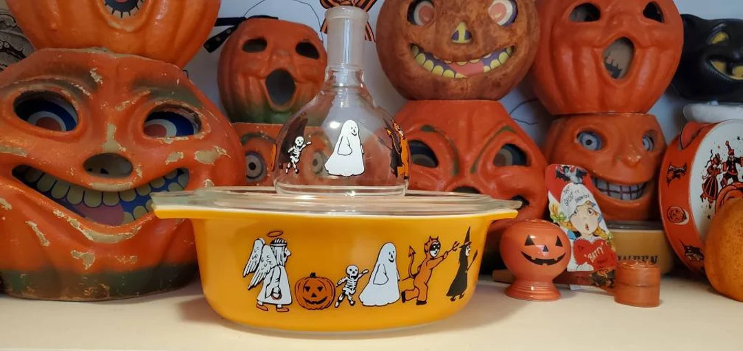 Carlton Halloween trick or treaters - Decal only - bowl not included - vintage inspired | Etsy (US)