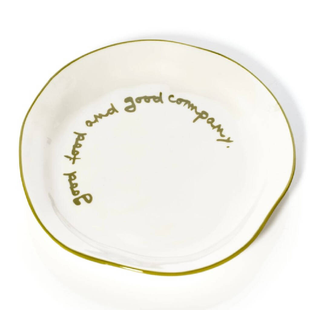 Good Food And Good Company Statement Plate | Not On The High Street
