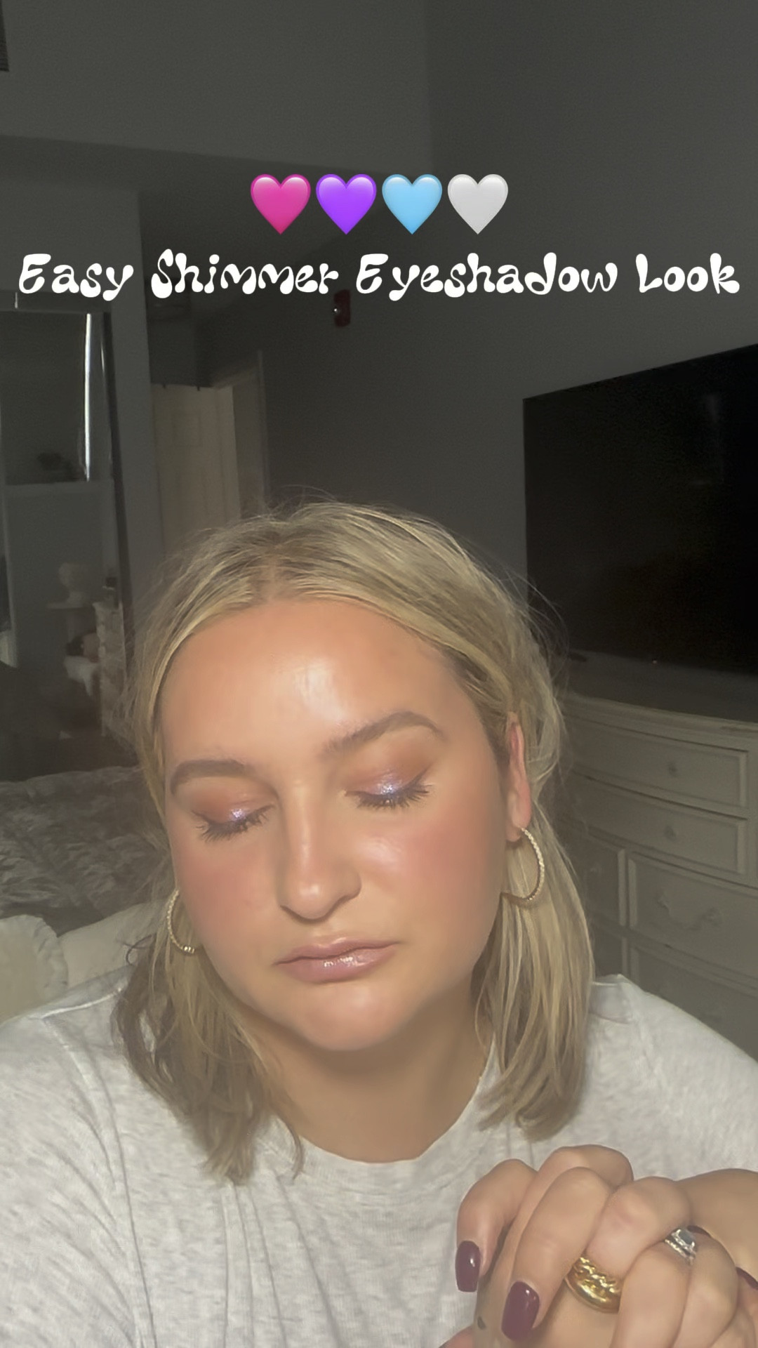 SHIMMER IS SO FUN! I loved this look. It’s warm but cool. Easy but also elevated! An approachable guide to shimmer where it’s just enough on the cheeks lips and eyes. 

#LTKVideo #LTKStyleTip #LTKBeauty