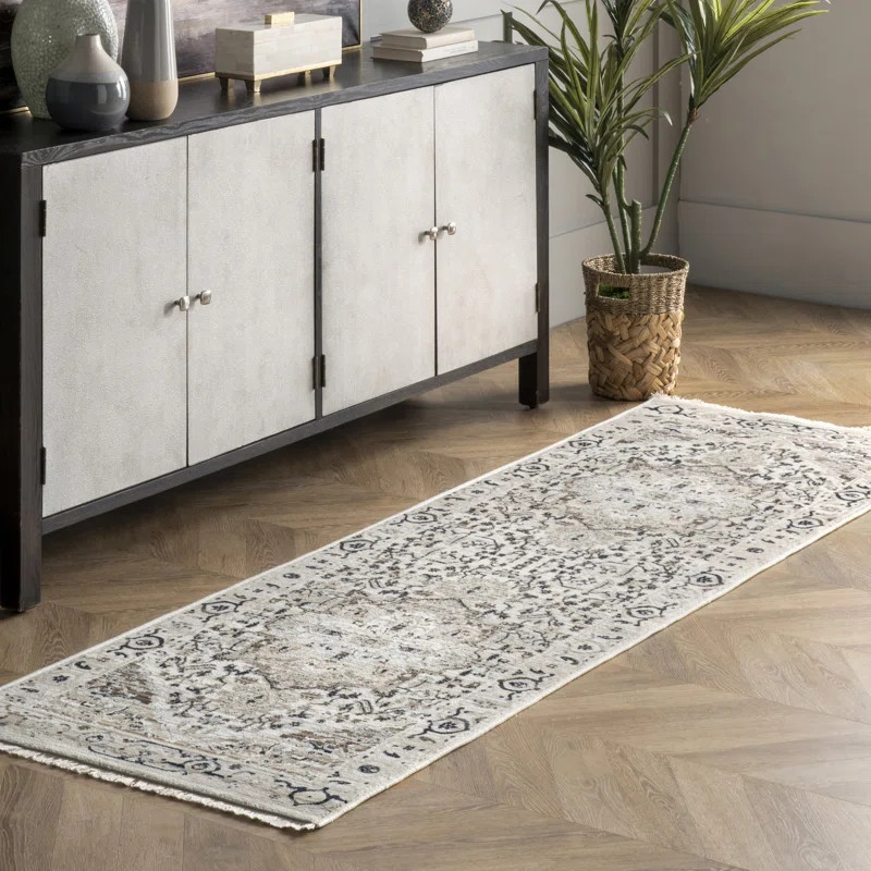 Uriegas Oriental Area Rug in Beige/Gray/Brown | Wayfair North America
