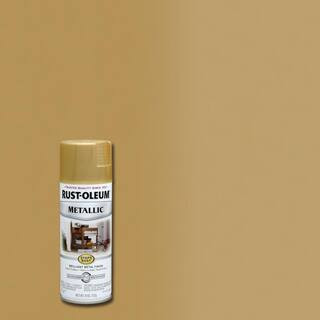 Rust-Oleum Stops Rust 11 oz. Metallic Gold Rush Protective Spray Paint 7270830 - The Home Depot | The Home Depot