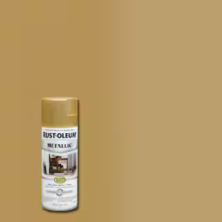 11 oz. Metallic Gold Rush Protective Spray Paint | The Home Depot