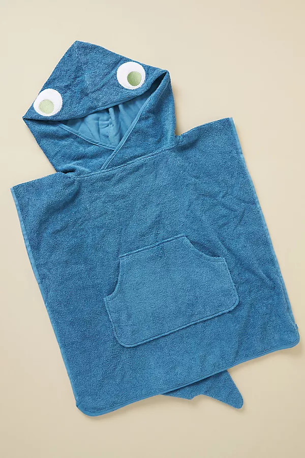 Sunnylife Shark Hooded Beach Towel By Sunnylife in Blue | Anthropologie (US)
