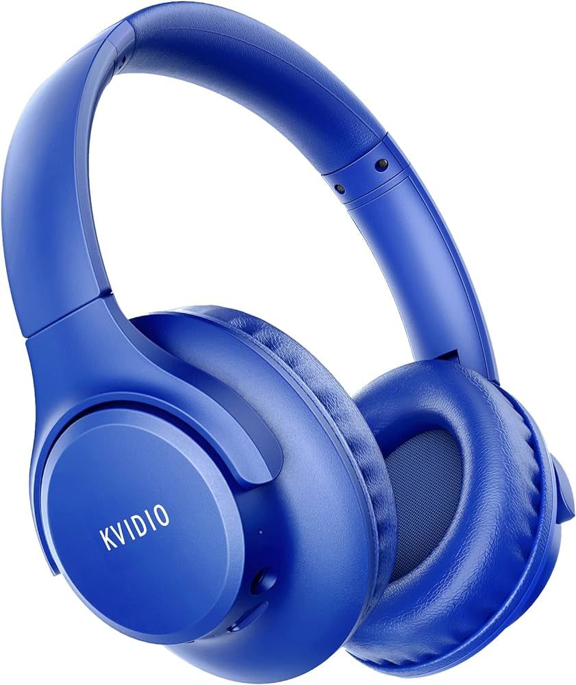 KVIDIO [Updated] Bluetooth Headphones Over Ear, 65 Hours Playtime Wireless Headphones with Microp... | Amazon (US)