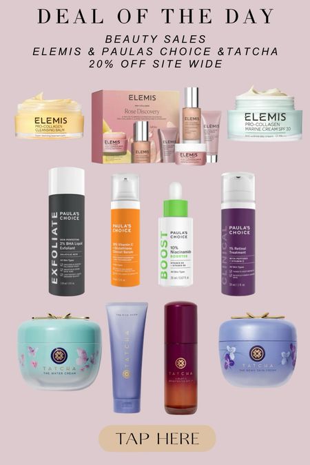 Elemis, Paula’s Choice, and Tatcha are all 20% off site wide on their websites!! Linking my must haves and fav products from these places!! 

#LTKFindsUnder100 #LTKBeauty #LTKSaleAlert