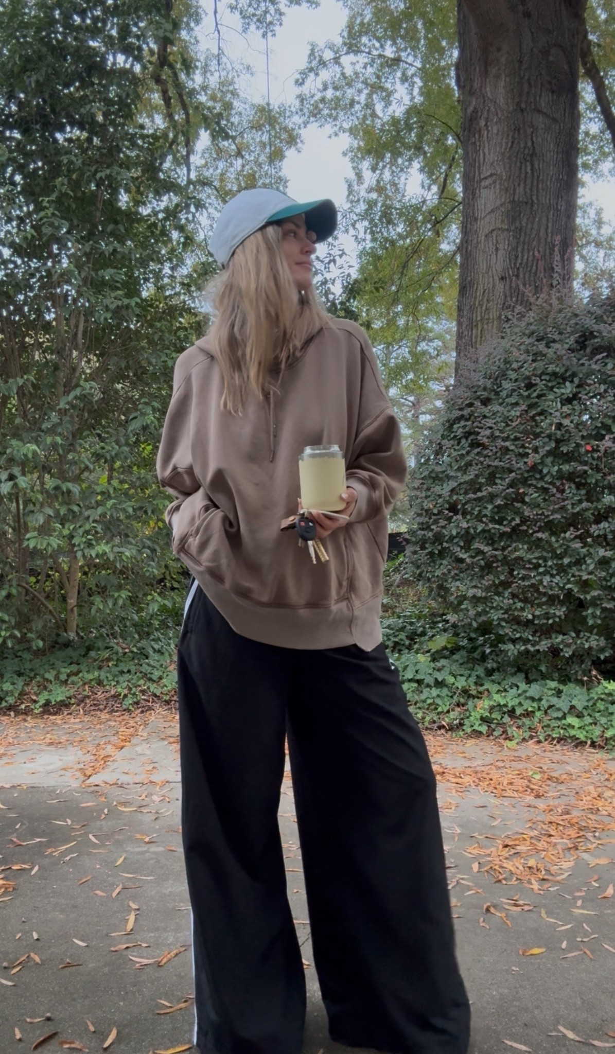 consider this day 1 of 30 of my  tomboy outfit diaries as a 39yo mom in raleigh who values comfy/cozy over curated 
👟❤️‍🔥☕️ ✨👽🛹 
wearing size M in hoodie & pants!

#LTKStyleTip #LTKFindsUnder50 #LTKFindsUnder100