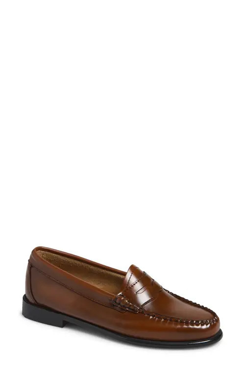 G.H.BASS Whitney Weejuns® Penny Loafer in Light Brown at Nordstrom, Size 9 | Nordstrom