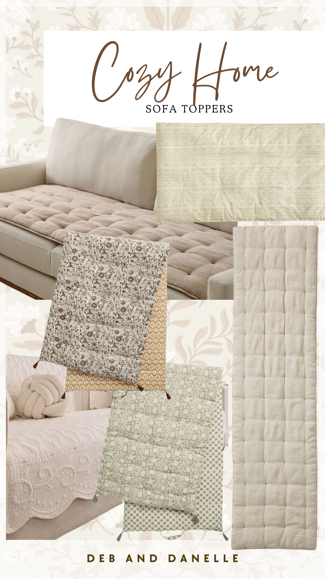 We love our sofa toppers. It adds extra texture to our couches but also helps protect them from our dog. We have one from West Elm as well as GreenRow.  

 #LTKHome